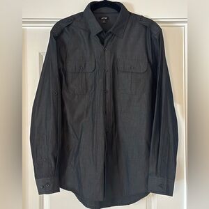 Apt. 9 Charcoal Button-Up Shirt